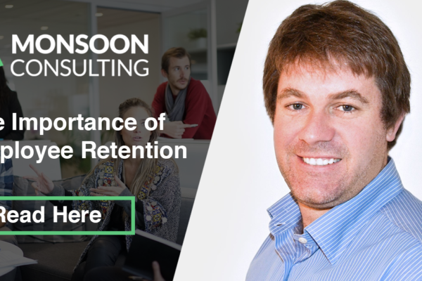 Headshot of man with text that reads The Importance of Employee Retention, Read Here