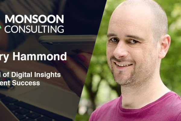 A headshot of a man with the text Gary Hammond, Head of Digital Insights and Client Sales